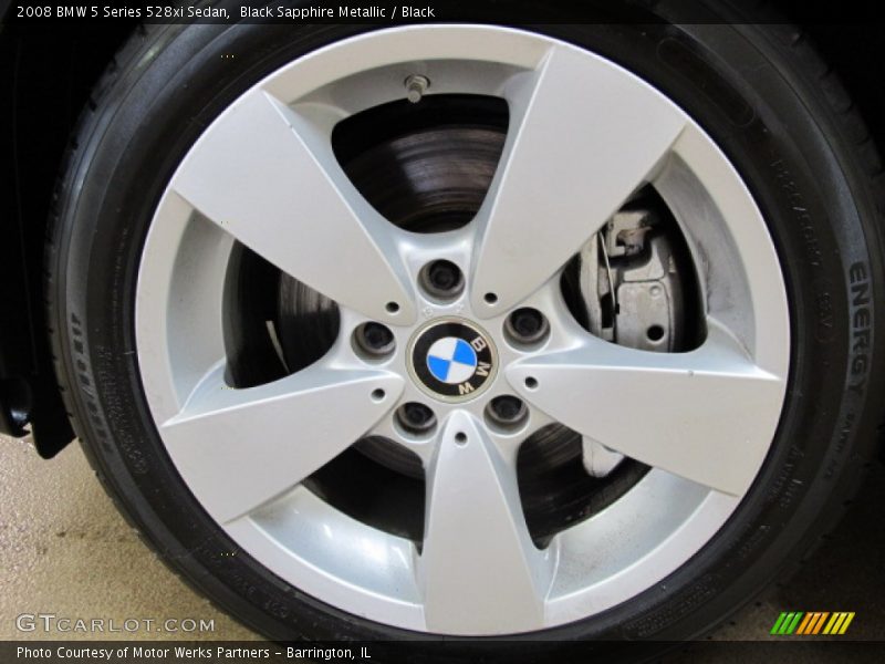 Black Sapphire Metallic / Black 2008 BMW 5 Series 528xi Sedan