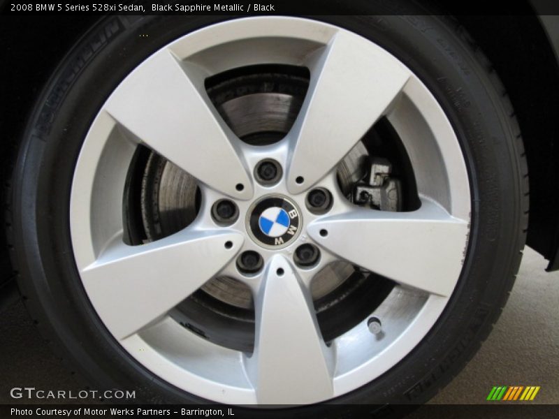 Black Sapphire Metallic / Black 2008 BMW 5 Series 528xi Sedan
