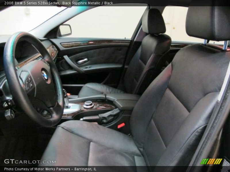 Black Sapphire Metallic / Black 2008 BMW 5 Series 528xi Sedan