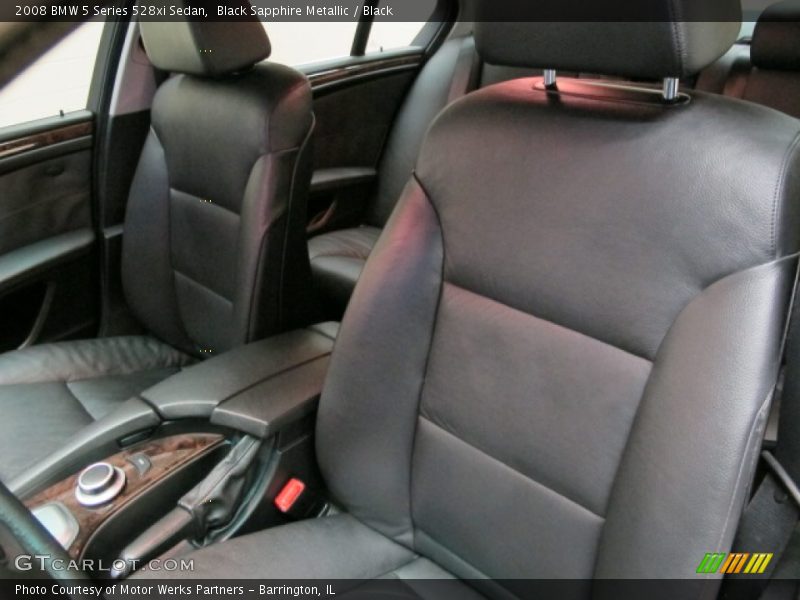 Black Sapphire Metallic / Black 2008 BMW 5 Series 528xi Sedan