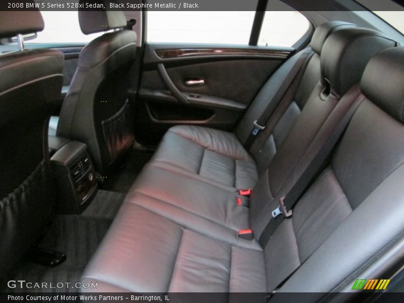 Black Sapphire Metallic / Black 2008 BMW 5 Series 528xi Sedan
