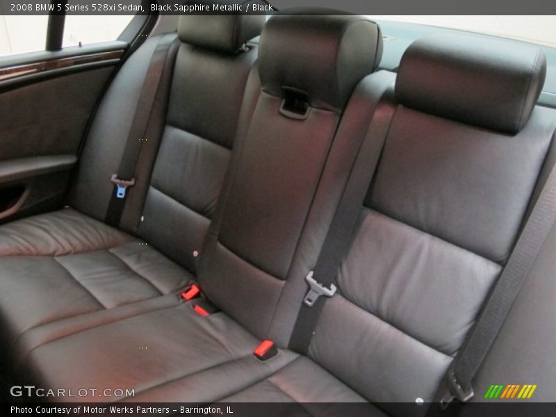 Black Sapphire Metallic / Black 2008 BMW 5 Series 528xi Sedan