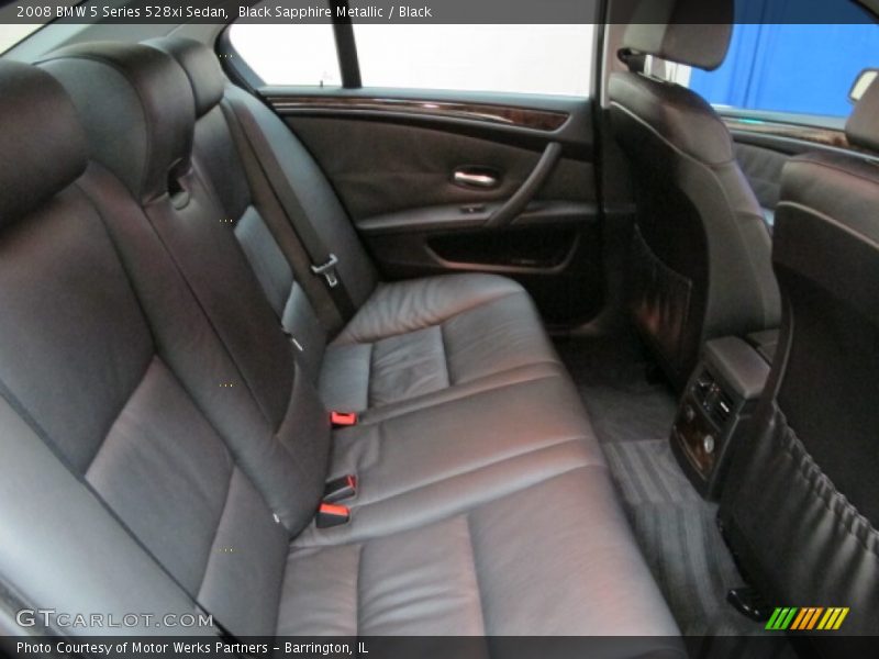 Black Sapphire Metallic / Black 2008 BMW 5 Series 528xi Sedan