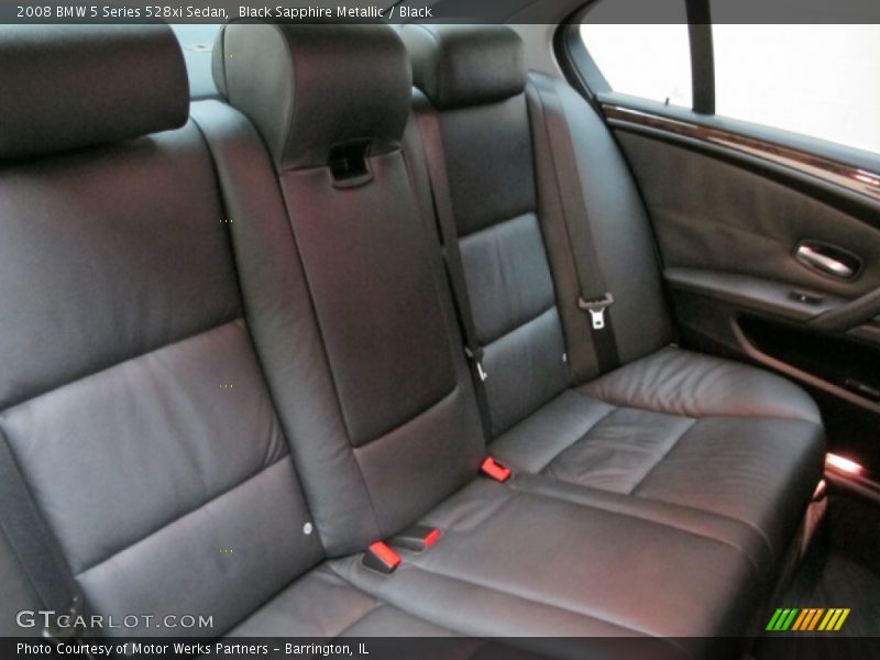 Black Sapphire Metallic / Black 2008 BMW 5 Series 528xi Sedan