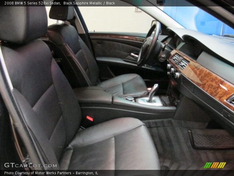 Black Sapphire Metallic / Black 2008 BMW 5 Series 528xi Sedan