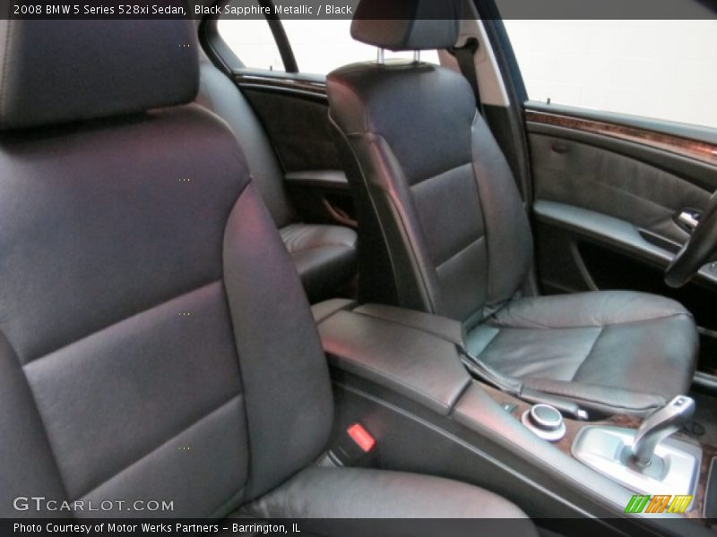 Black Sapphire Metallic / Black 2008 BMW 5 Series 528xi Sedan