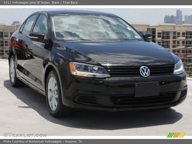 Black / Titan Black 2012 Volkswagen Jetta SE Sedan
