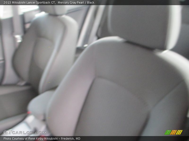 Mercury Gray Pearl / Black 2013 Mitsubishi Lancer Sportback GT
