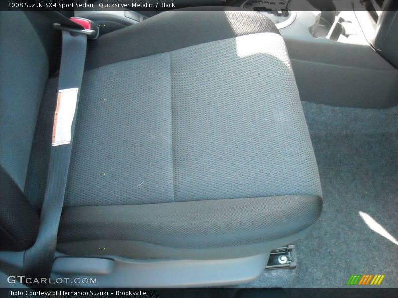 Quicksilver Metallic / Black 2008 Suzuki SX4 Sport Sedan