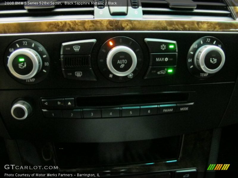 Black Sapphire Metallic / Black 2008 BMW 5 Series 528xi Sedan