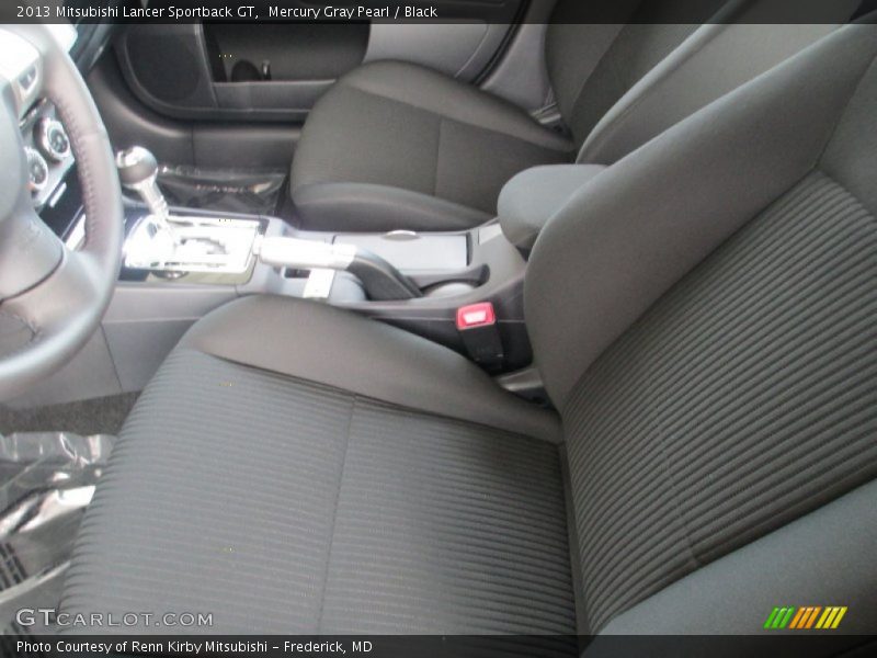 Mercury Gray Pearl / Black 2013 Mitsubishi Lancer Sportback GT