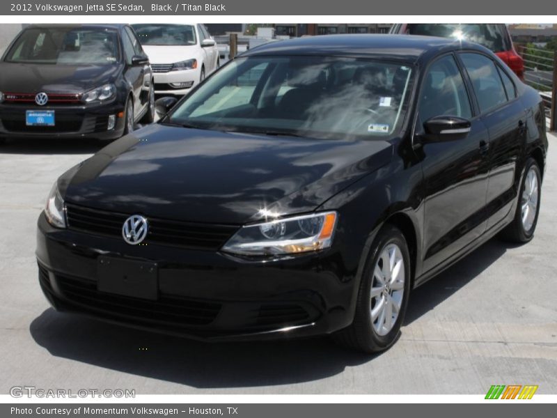 Black / Titan Black 2012 Volkswagen Jetta SE Sedan