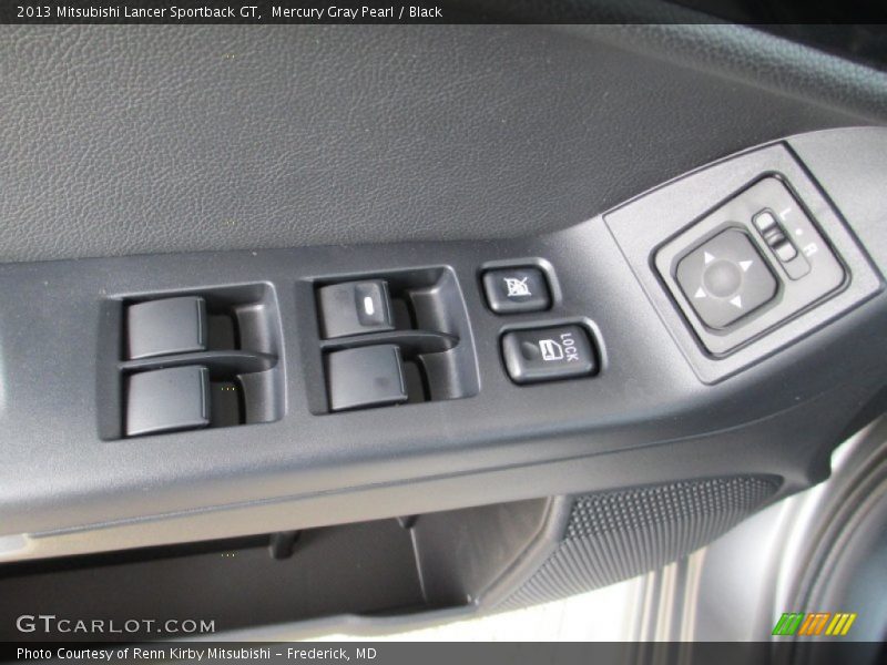 Mercury Gray Pearl / Black 2013 Mitsubishi Lancer Sportback GT