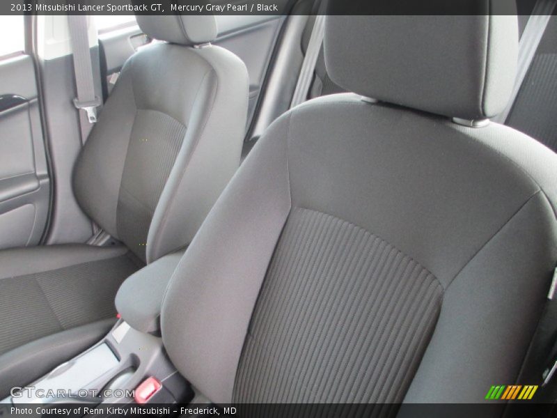Mercury Gray Pearl / Black 2013 Mitsubishi Lancer Sportback GT