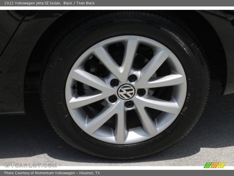 Black / Titan Black 2012 Volkswagen Jetta SE Sedan