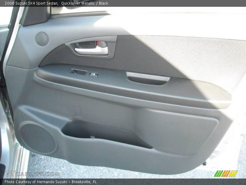 Quicksilver Metallic / Black 2008 Suzuki SX4 Sport Sedan