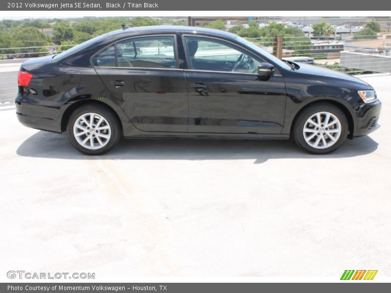 Black / Titan Black 2012 Volkswagen Jetta SE Sedan
