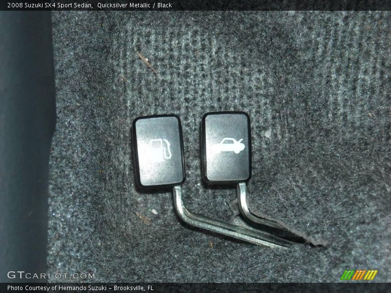 Quicksilver Metallic / Black 2008 Suzuki SX4 Sport Sedan