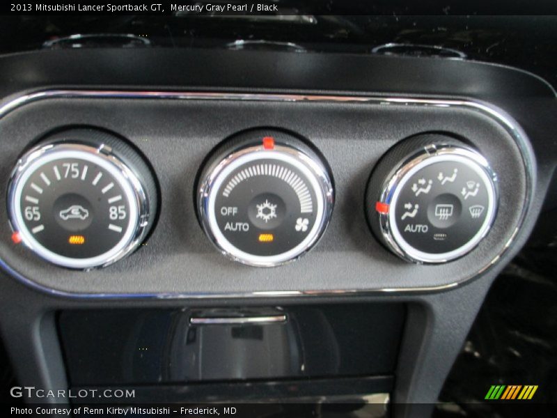 Mercury Gray Pearl / Black 2013 Mitsubishi Lancer Sportback GT