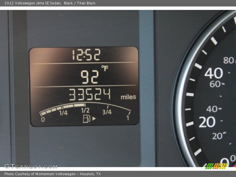 Black / Titan Black 2012 Volkswagen Jetta SE Sedan