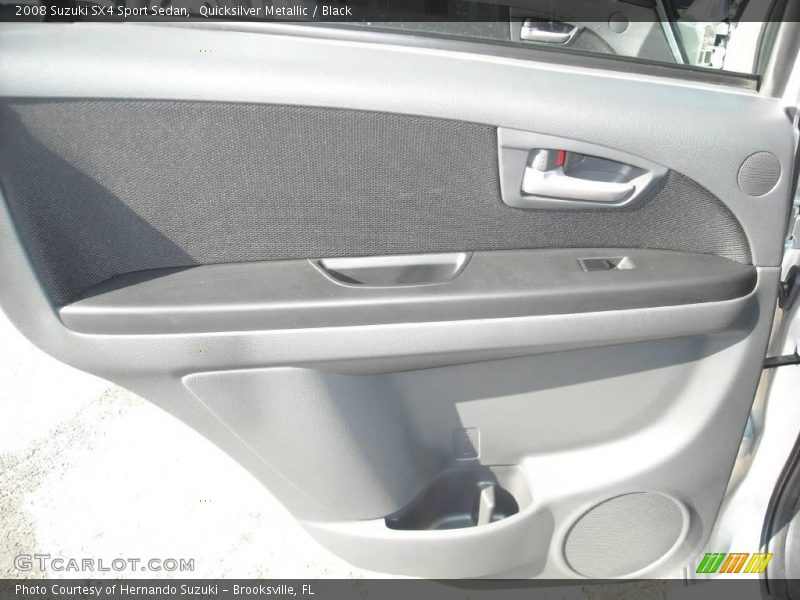 Quicksilver Metallic / Black 2008 Suzuki SX4 Sport Sedan