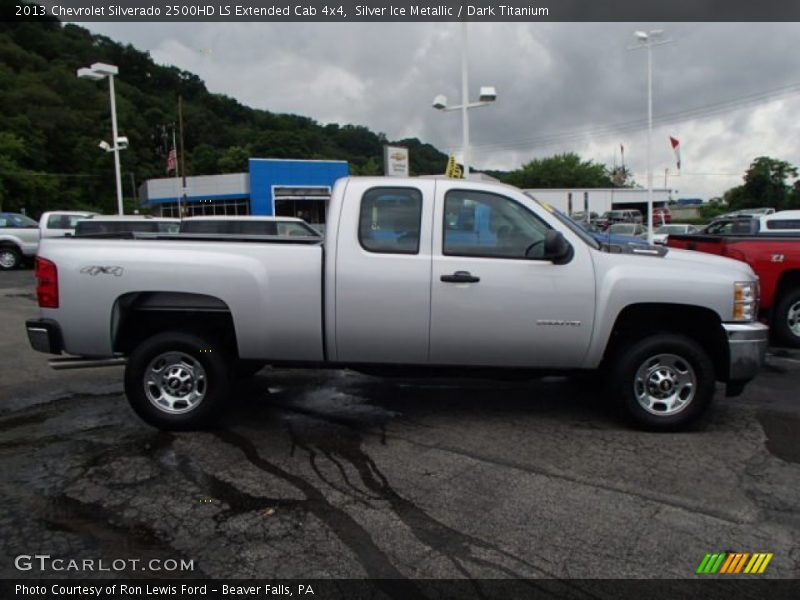 Silver Ice Metallic / Dark Titanium 2013 Chevrolet Silverado 2500HD LS Extended Cab 4x4