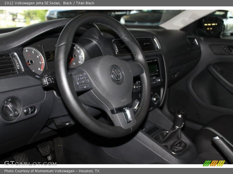 Black / Titan Black 2012 Volkswagen Jetta SE Sedan