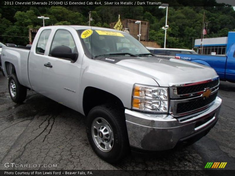 Silver Ice Metallic / Dark Titanium 2013 Chevrolet Silverado 2500HD LS Extended Cab 4x4
