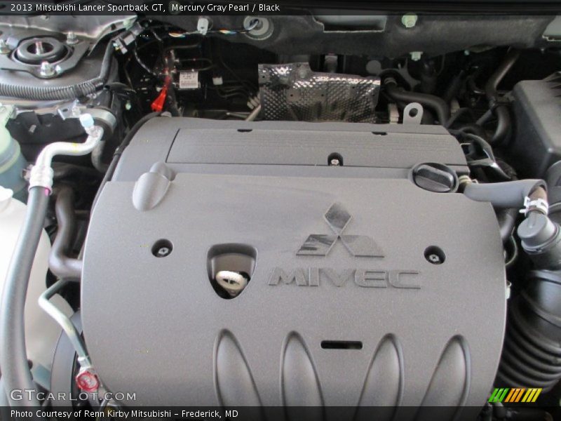 Mercury Gray Pearl / Black 2013 Mitsubishi Lancer Sportback GT