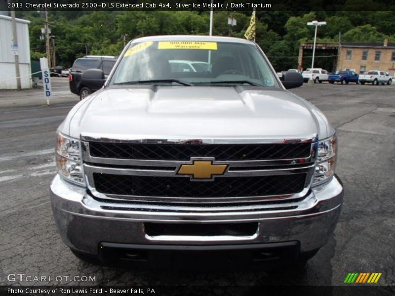 Silver Ice Metallic / Dark Titanium 2013 Chevrolet Silverado 2500HD LS Extended Cab 4x4