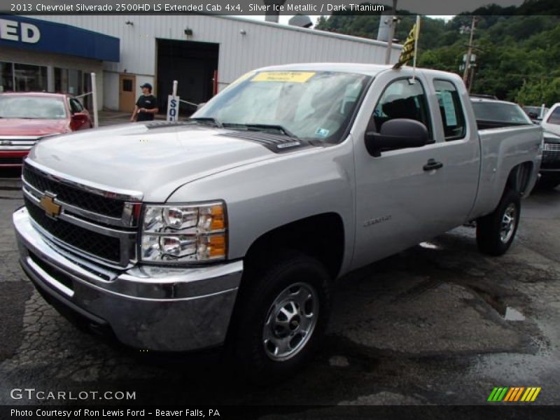 Silver Ice Metallic / Dark Titanium 2013 Chevrolet Silverado 2500HD LS Extended Cab 4x4