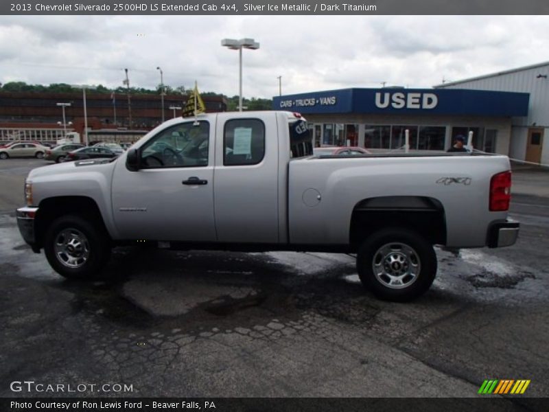 Silver Ice Metallic / Dark Titanium 2013 Chevrolet Silverado 2500HD LS Extended Cab 4x4
