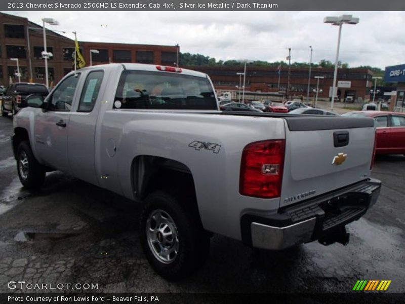 Silver Ice Metallic / Dark Titanium 2013 Chevrolet Silverado 2500HD LS Extended Cab 4x4