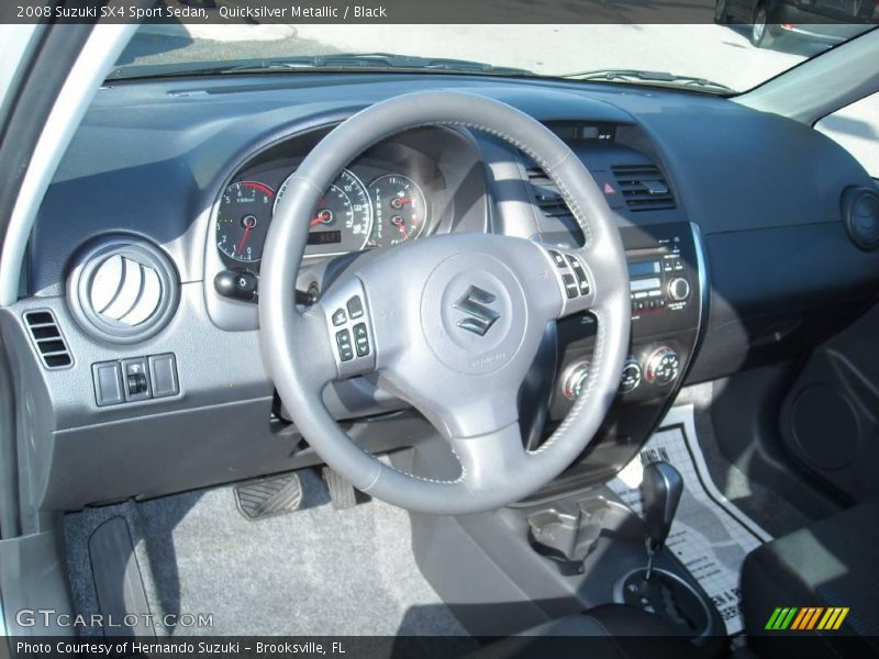 Quicksilver Metallic / Black 2008 Suzuki SX4 Sport Sedan