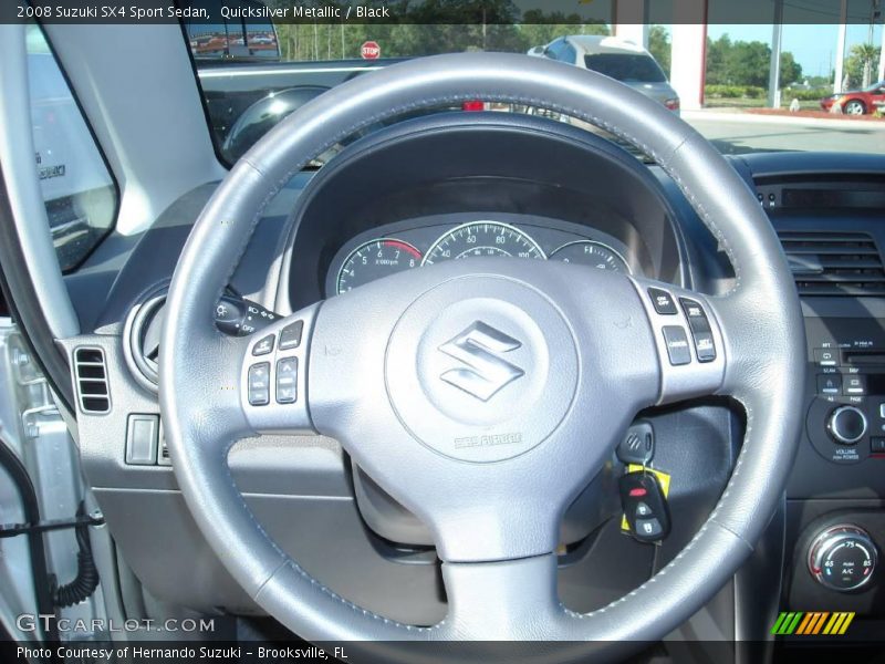Quicksilver Metallic / Black 2008 Suzuki SX4 Sport Sedan