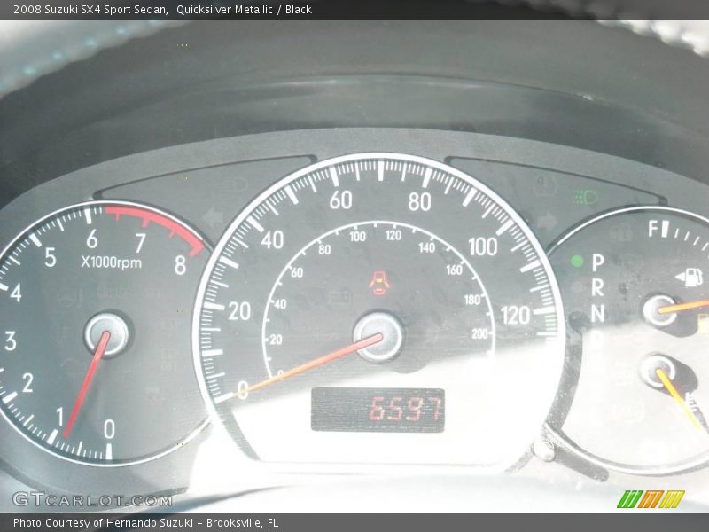 Quicksilver Metallic / Black 2008 Suzuki SX4 Sport Sedan