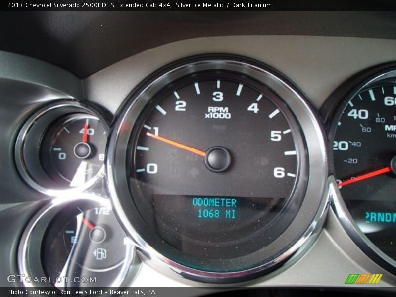 Silver Ice Metallic / Dark Titanium 2013 Chevrolet Silverado 2500HD LS Extended Cab 4x4
