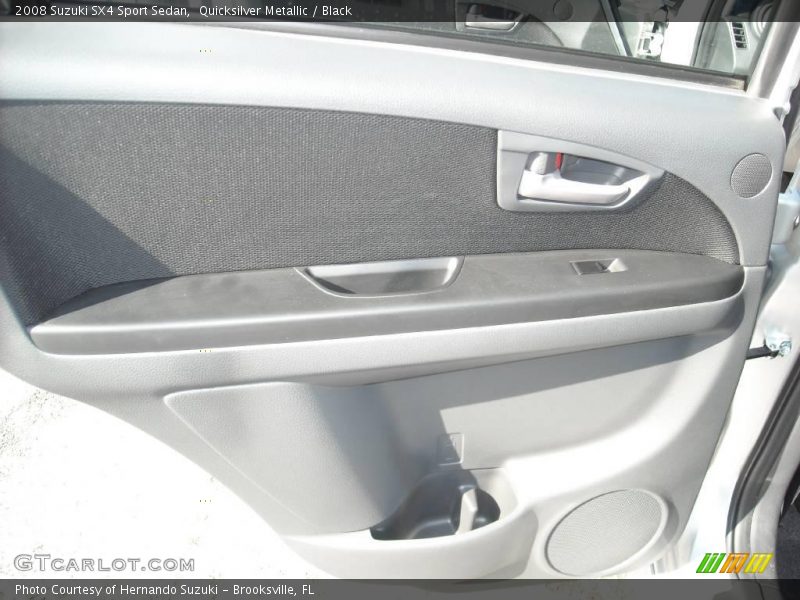 Quicksilver Metallic / Black 2008 Suzuki SX4 Sport Sedan