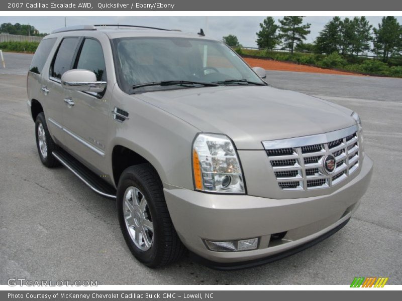 Quicksilver / Ebony/Ebony 2007 Cadillac Escalade AWD