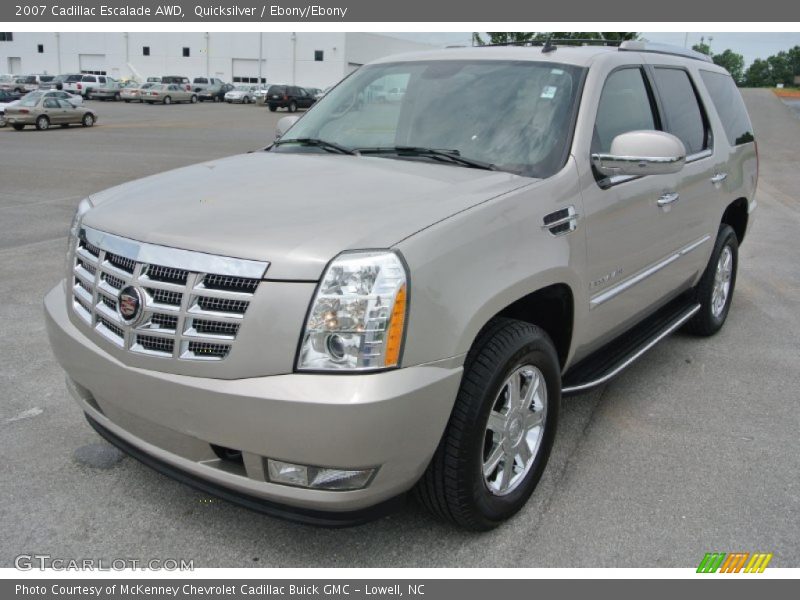 Quicksilver / Ebony/Ebony 2007 Cadillac Escalade AWD