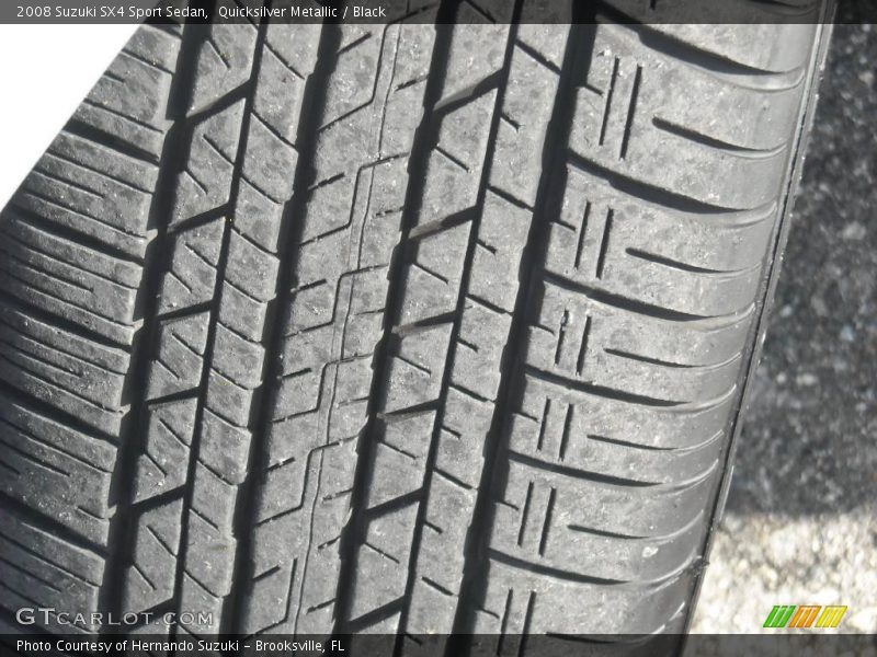 Quicksilver Metallic / Black 2008 Suzuki SX4 Sport Sedan