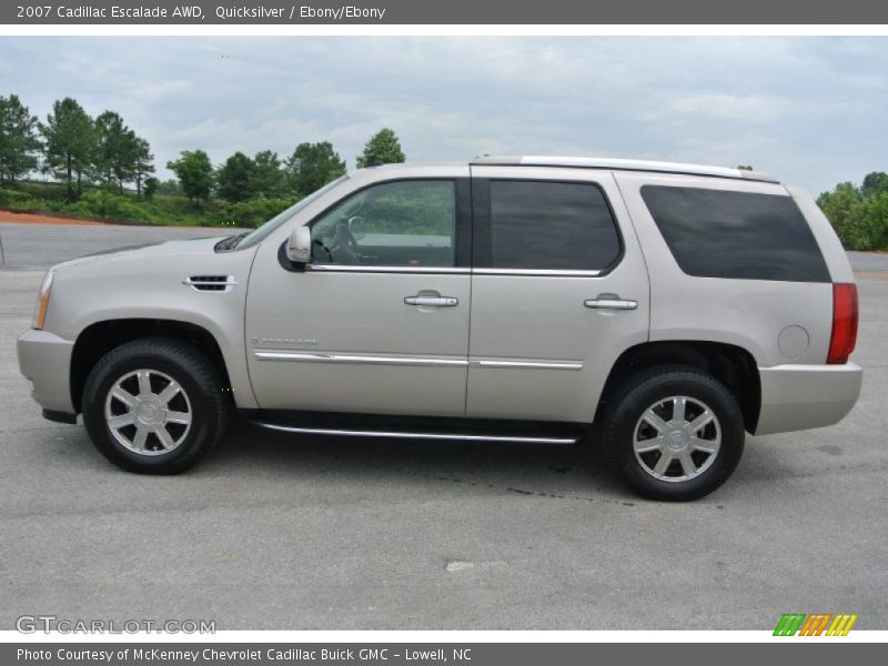 Quicksilver / Ebony/Ebony 2007 Cadillac Escalade AWD