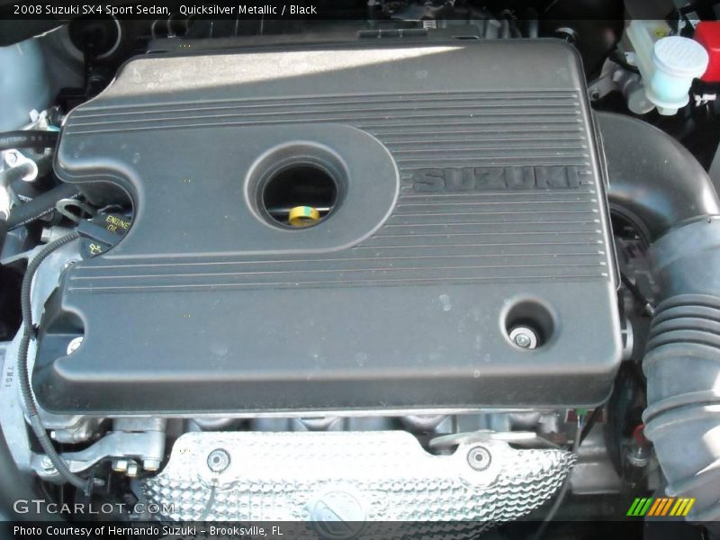 Quicksilver Metallic / Black 2008 Suzuki SX4 Sport Sedan