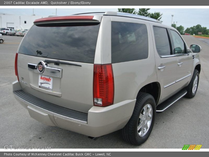 Quicksilver / Ebony/Ebony 2007 Cadillac Escalade AWD