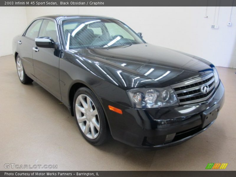 Black Obsidian / Graphite 2003 Infiniti M 45 Sport Sedan