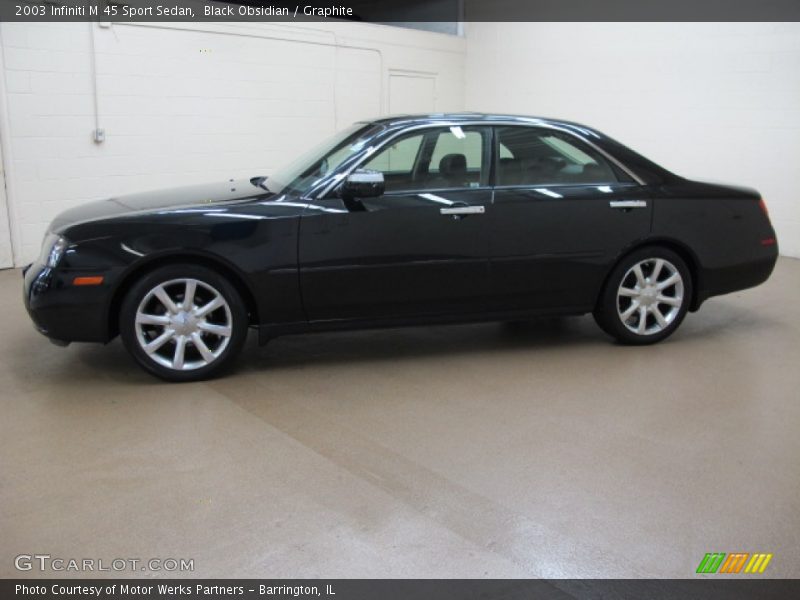 Black Obsidian / Graphite 2003 Infiniti M 45 Sport Sedan