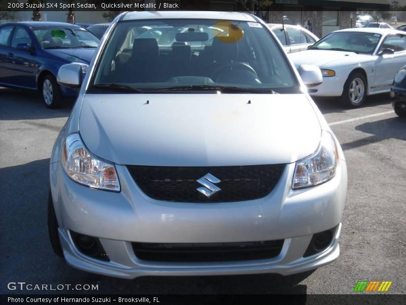 Quicksilver Metallic / Black 2008 Suzuki SX4 Sport Sedan
