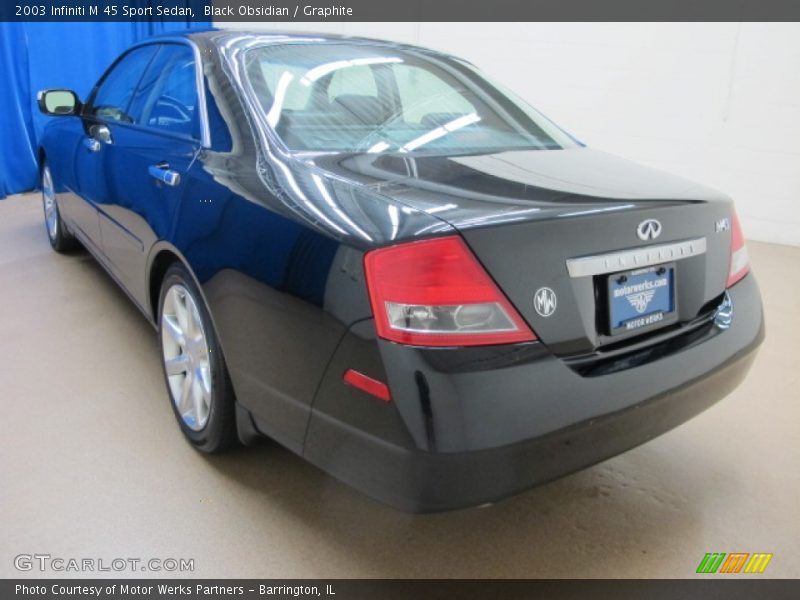 Black Obsidian / Graphite 2003 Infiniti M 45 Sport Sedan