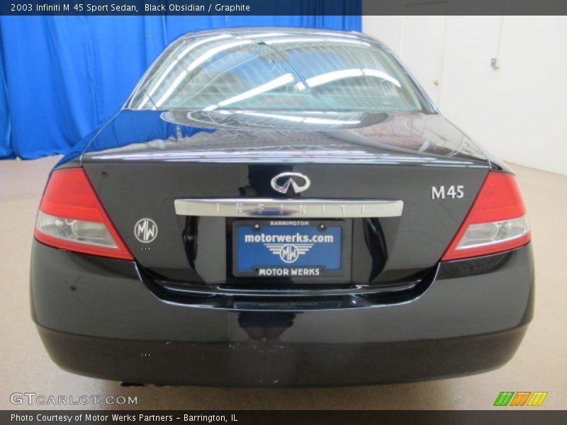 Black Obsidian / Graphite 2003 Infiniti M 45 Sport Sedan
