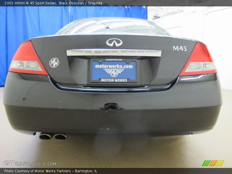 Black Obsidian / Graphite 2003 Infiniti M 45 Sport Sedan